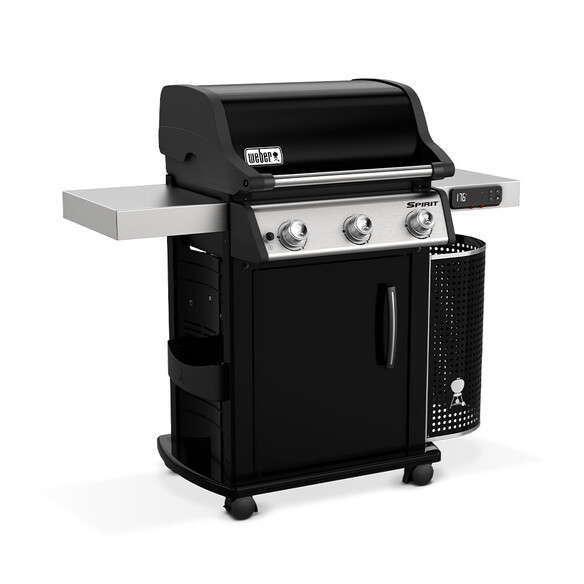 Barbecue Gaz Weber Spirit Premium EPX-315 GBS + Weber Connect vue latérale gauche Barbecue Gaz Weber Spirit Premium EPX-315 GBS + Weber Connect vue latérale gauche