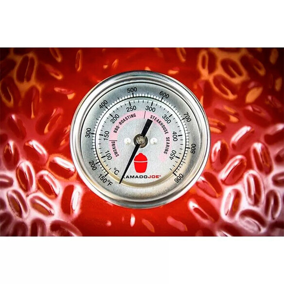 Thermomètre sur le couvercle du barbecue Kamado Joe Big III