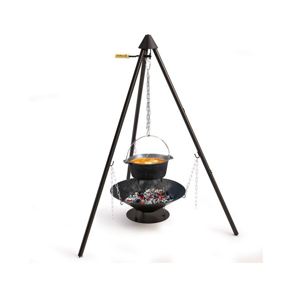 Cocotte en fonte 0,7L Barbecook sur trépied