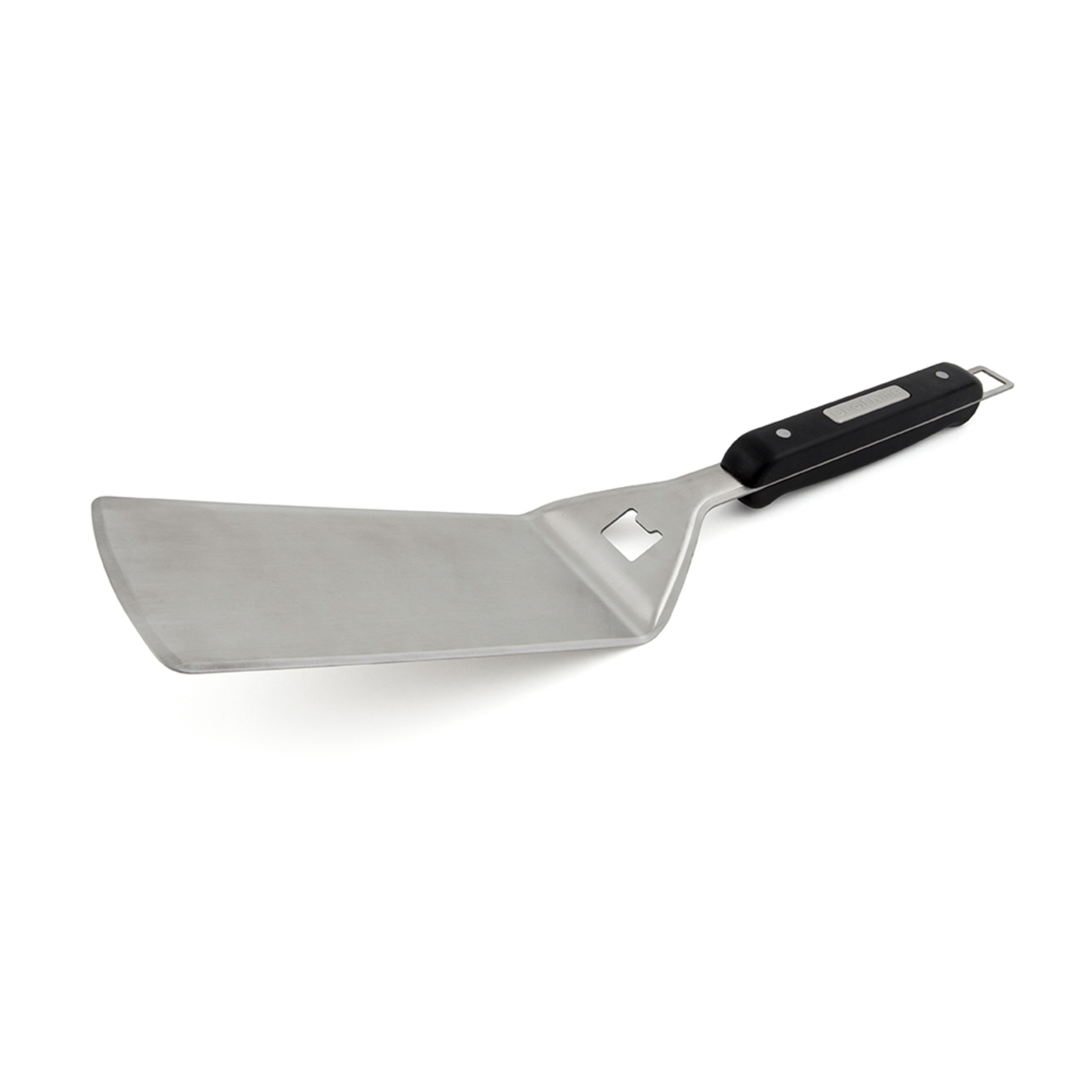 Spatule Longue INOX Pour Plancha Et Barbecue RUECAB - Manche Plastique 34.5cm - Grattoir Résistant