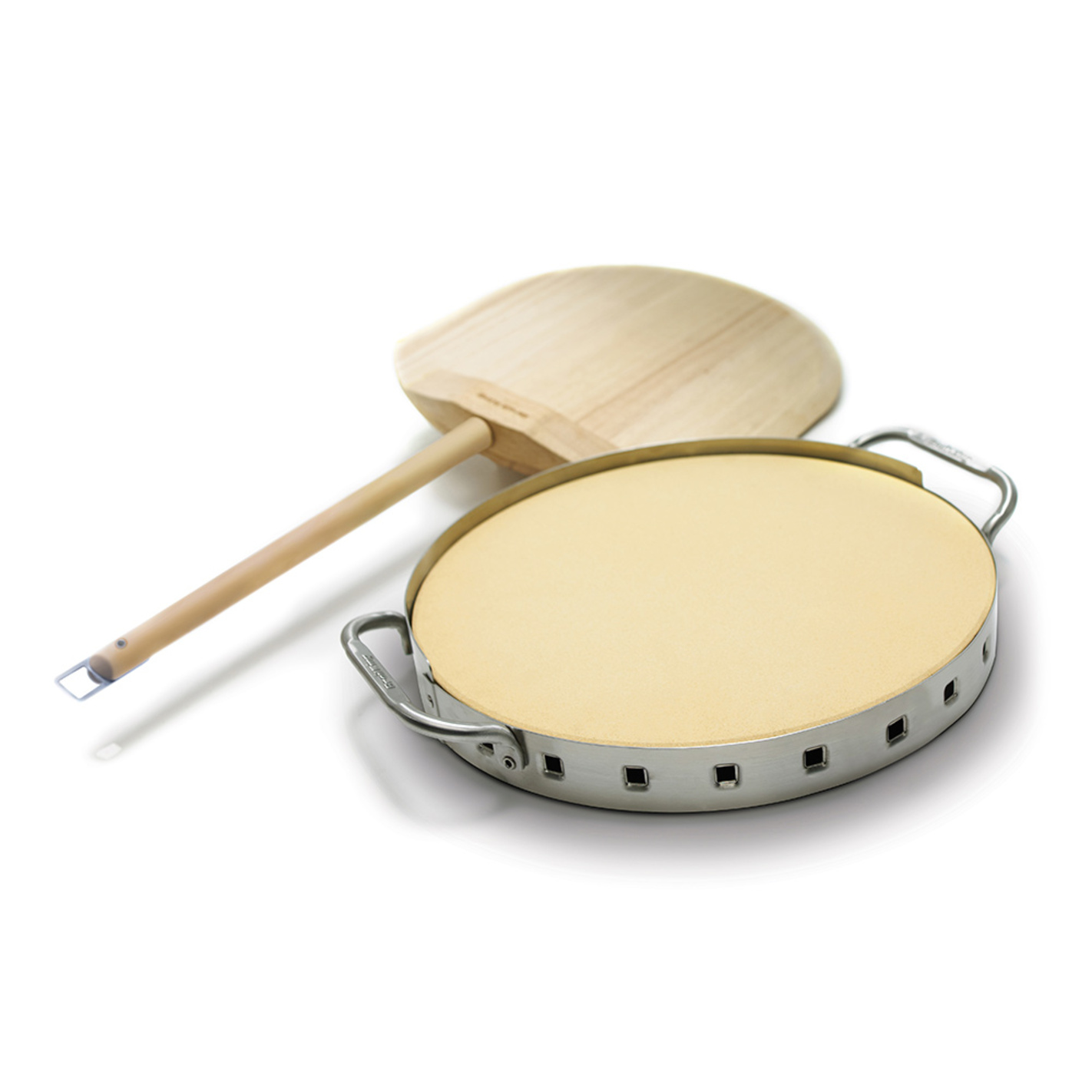 Pierre à Pizza Cordiérite Diamètre 34 Cm - Pour Barbecue, Résiste à 300°C, Cuisson Homogène, Préchauffage 15 Min - 8