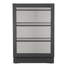 Meuble Oasis 2 tiroirs + 1 faux en inox Napoleon