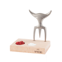 Fourchette à viande inox brut + Support - Tridens