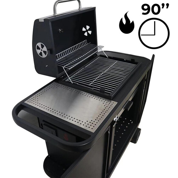 Allumage du barbecue entre maximum 90 secondes