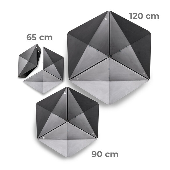 Les différentes tailles des braseros Triple Höfats