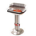 Barbecue charbon Loewy 55 SST Inox Barbecook vue latérale