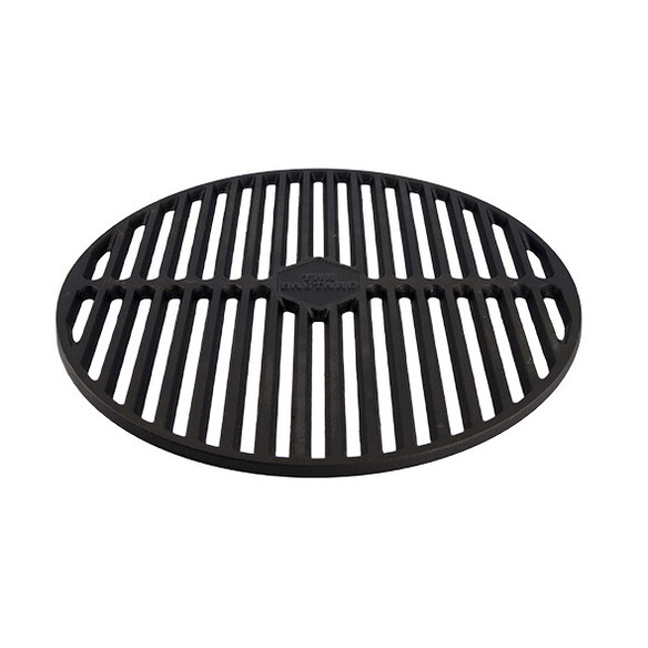 Grille en fonte pour barbecue kamado The Bastard Medium vue de 3/4