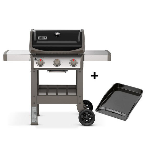 Barbecue gaz Spirit II E-310 noir plancha - Weber 