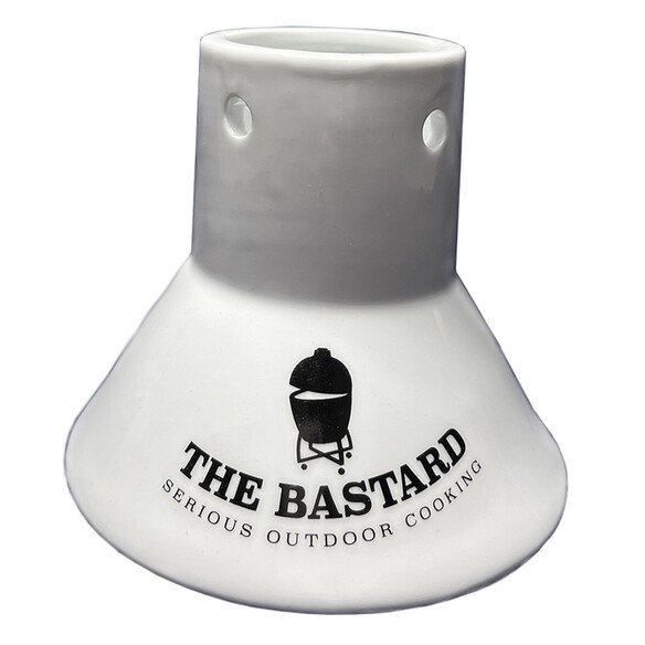 Support en céramique blanc pour poulet The Bastard