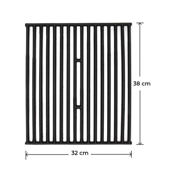 Dimensions de la grille de saisie en fonte pour barbecue Sterling Sovereign et Signet de Broil King