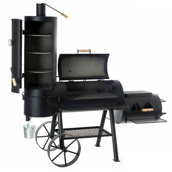 Barbecue fumoir charbon Joe's Barbecue Chukwagon 16