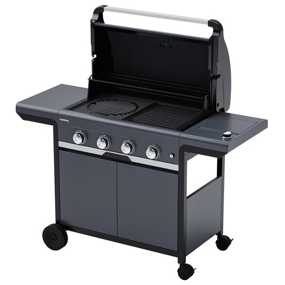 Barbecue Select 4 EXS Campingaz avec couvercle ouvert