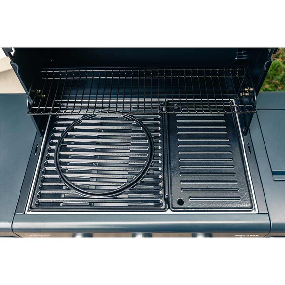 Surface de cuisson complète et installée sur le Barbecue gaz Select 3 LX Plus