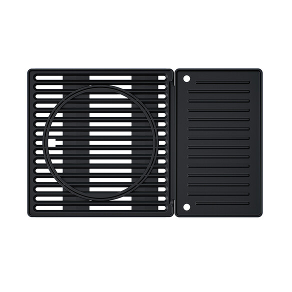 Surface de cuisson modulable 75% grille et 25% plancha réversible sur le Select 3 LX Plus