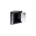 Meuble d’angle Char Broil Ultimate avec portes ouvertes