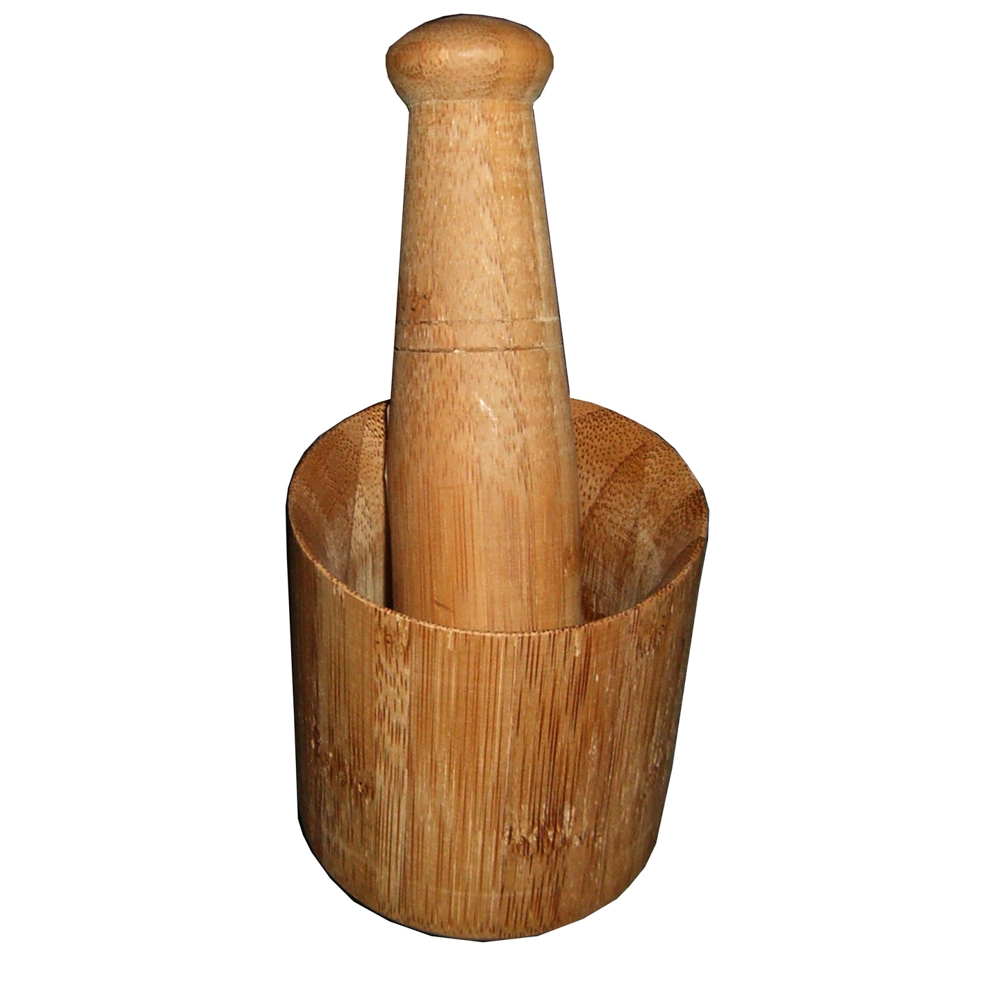 Mortier avec pilon en bambou Mortier avec pilon en bambou