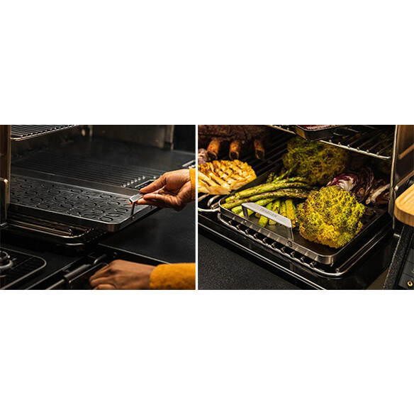 Cuisson dans le panier inox pour poissons et légumes Traeger ModiFIRE®