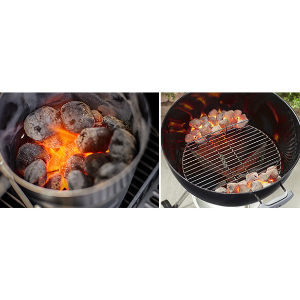 Allumage des briquettes de coques de noix de coco Weber 4 kg