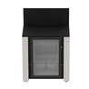 Modulo Frigo 115 L en inox marin et acier noir ENO