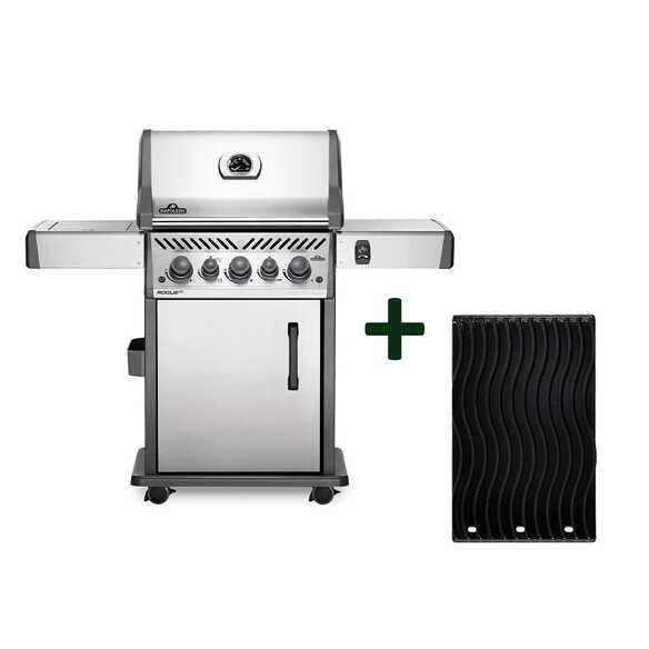 Barbecue à Gaz Napoleon Phantom 425 - 4 Brûleurs + Sizzle Zone, Noir