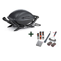 Pack barbecue Q 2400 électrique Weber + kit de nettoyage