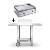Pack plancha gaz Chef 55 Planet + Chariot ouvert