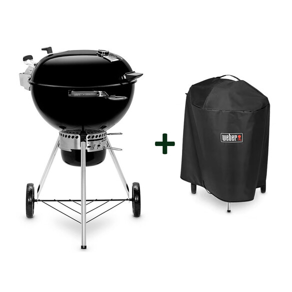 Pack barbecue charbon Master Touch 5770 noir + housse premium 57 cm Weber