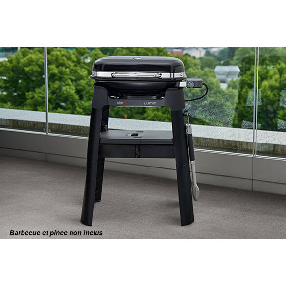 Barbecue électrique Weber Lumin sur son support