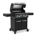 Couvercle ouvert et vue de biais du Baron 490 Shadow Broil King