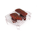 Cuisson de steaks sur la double grille en inox Broil King