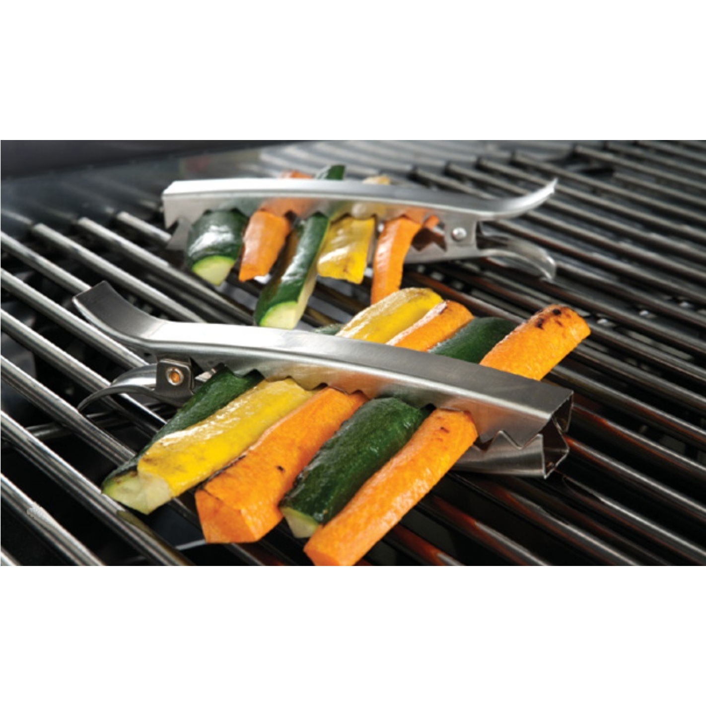 Set 4 Pinces Inox pour cuisson des légumes Set 4 Pinces Inox pour cuisson des légumes