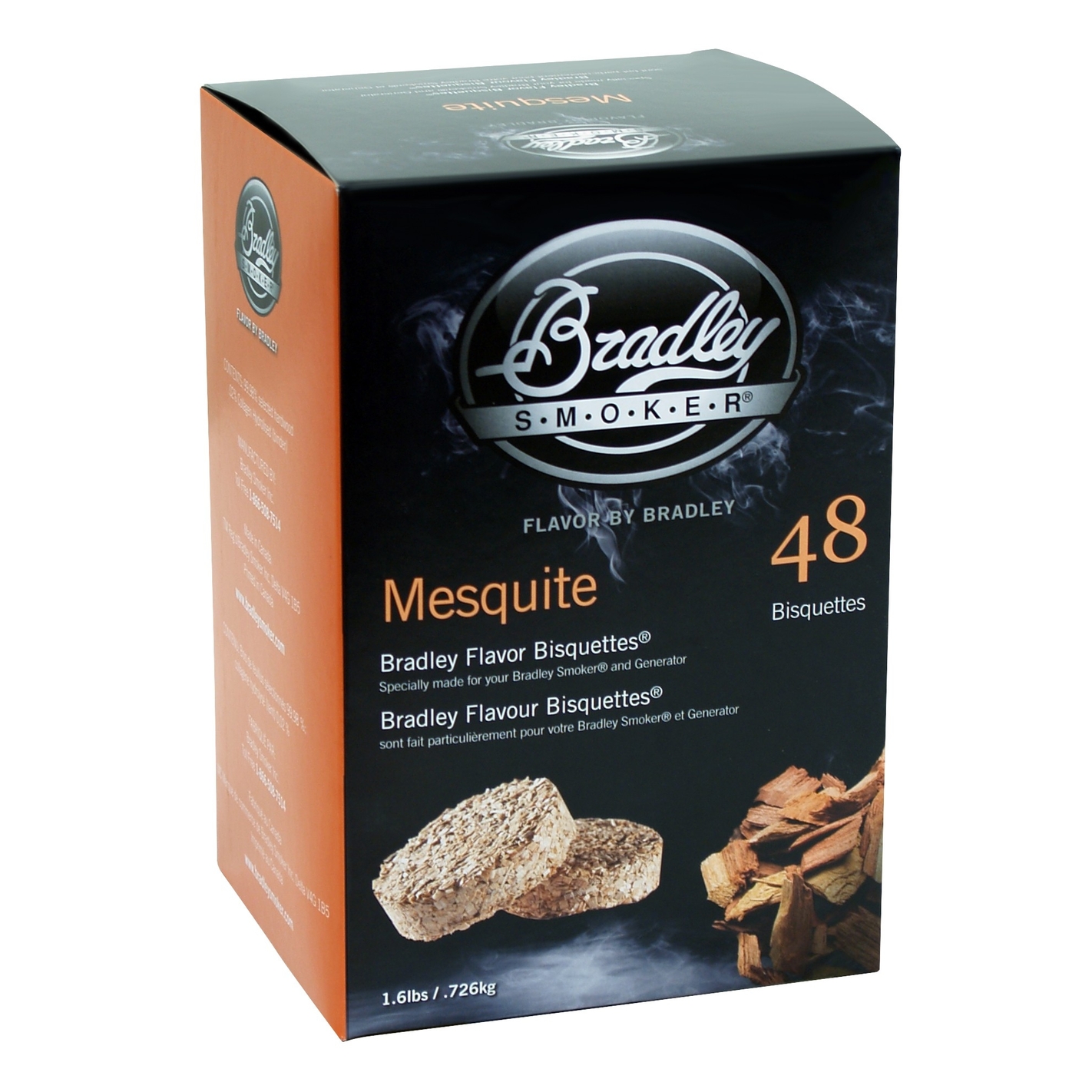 Pack 48 bisquettes mesquite pour fumoir Bradley Smoker