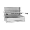 Barbecue encastrable Forge Adour en inox 66 cm