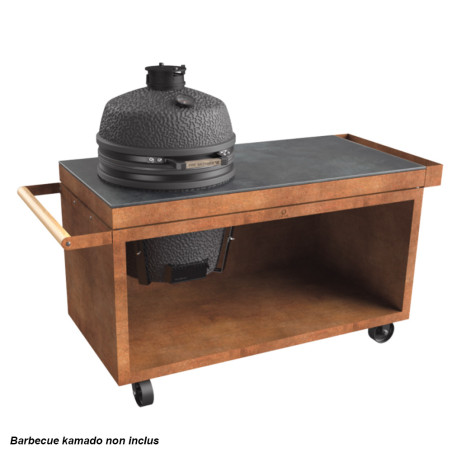 Table kamado Ofyr Corten 150 PRO+ Ceramic Dark