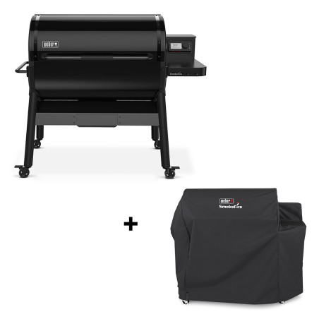 Pack barbecue Weber Smokefire EPX6 Stealth GBS + housse