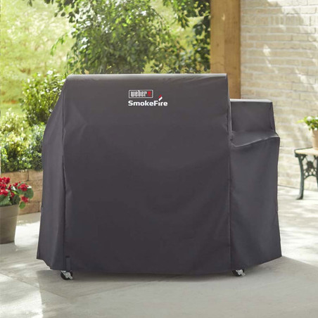 Pack barbecue Weber Smokefire EPX6 Stealth GBS sous sa housse