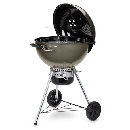 Barbecue Master-Touch 5750 GBS Weber Gris avec couvercle ouvert