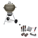 Pack barbecue charbon Master-Touch 5750 GBS Gris Weber avec kit de nettoyage