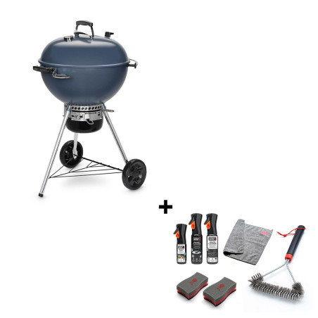 Pack barbecue Master-Touch 5750 GBS Slate Blue Weber avec kit de nettoyage