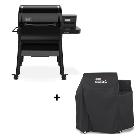 Pack barbecue Weber Smokefire EPX4 Stealth GBS + housse Premium