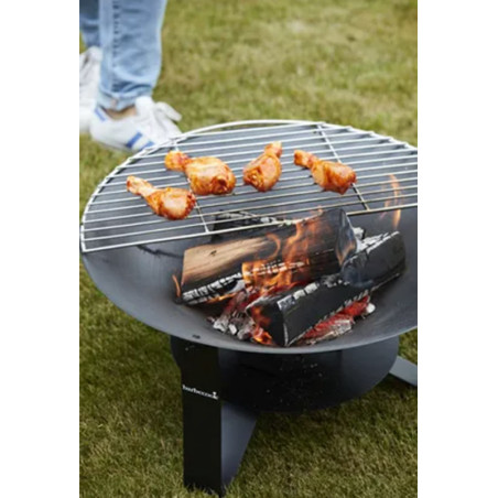 Demi-grille Barbecook inox ø75cm sur brasero Modern 75