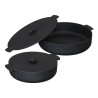 Set de 2 casseroles Ofyr en fonte ø21 et ø26 cm