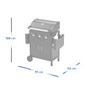Dimensions du barbecue gaz Campingaz Compact 3 LX Plus fermé