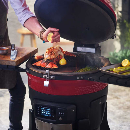 Gestion des cuissons dans le barbecue kamado Konnected Joe