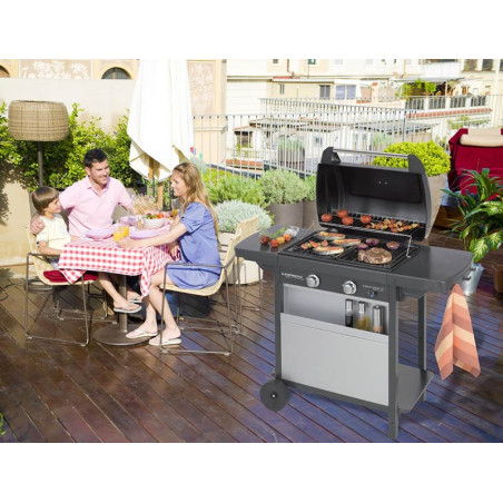 Barbecue plancha gaz Campingaz 2 Series Classic LX en situation