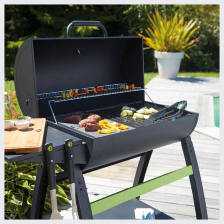 Barbecue charbon Tonino 70 avec grille L20 x P40 cm Cook'in Garden