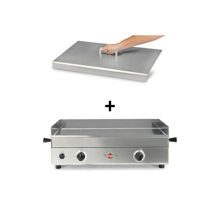 Pack plancha gaz Design 65 + Capot - Krampouz