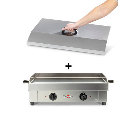 Pack plancha électrique Saveur 64 + Capot Krampouz