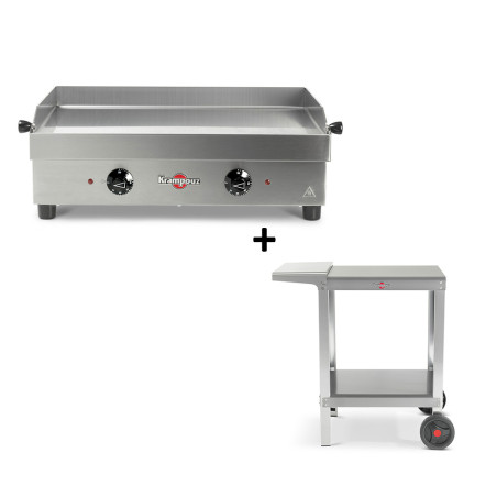 Pack Plancha Samba électrique + Chariot Plein Air Compact