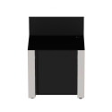 Modulo pour plancha à poser ENO en inox marin et acier thermolaqué galvanisé noir Modulo pour plancha à poser ENO en inox marin et acier thermolaqué galvanisé noir